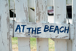 At The Beach sign in Ortley Beach real estate